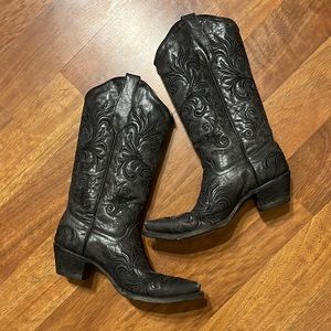 Corral Charcoal Sniptoe Dress Boots